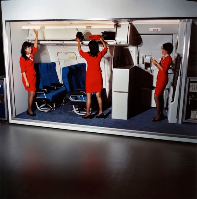 Azriza, Lily and Stella, Air Asia, 2006 © Brian Finke