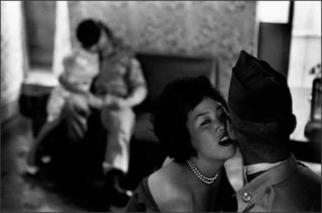 American GIs in club, Tae Song Dong, 1961. © René Burri / Magnum Photos