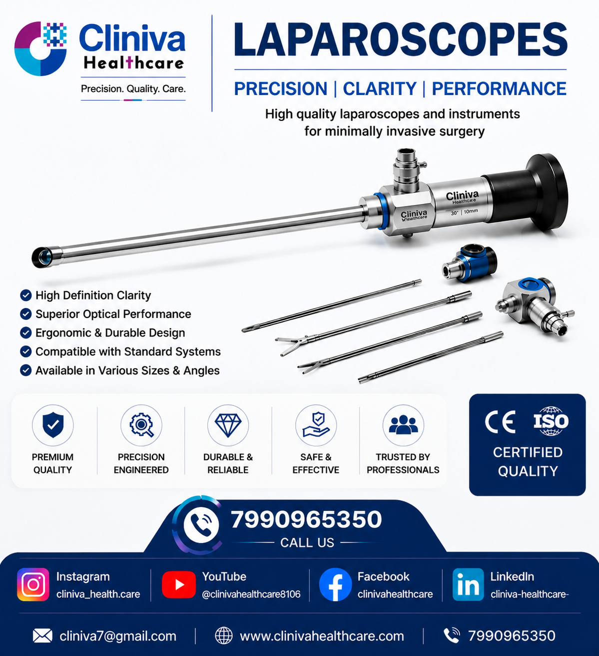 Medical Technology Through the Lens: Advanced Laparoscopes by Cliniva Healthcare