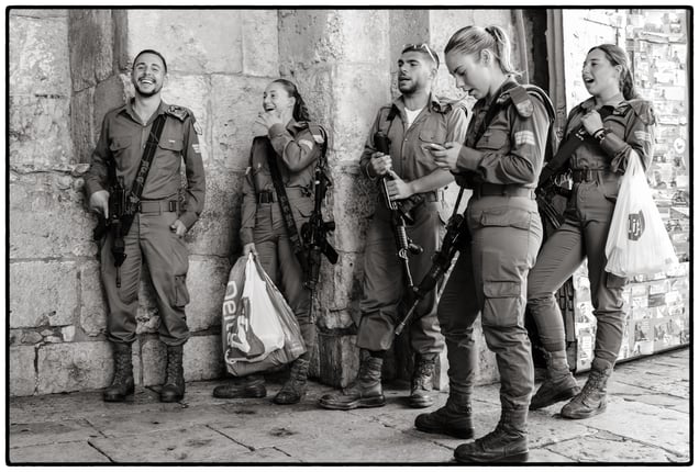 Israel, Jerusalem, black and white photo, street,