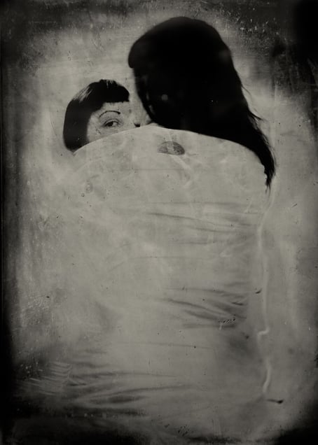 The Perception of Pressure. 10"x14" Tintype. From the series "Soma" © Michelle Rogers PritzlRogers Pritzl