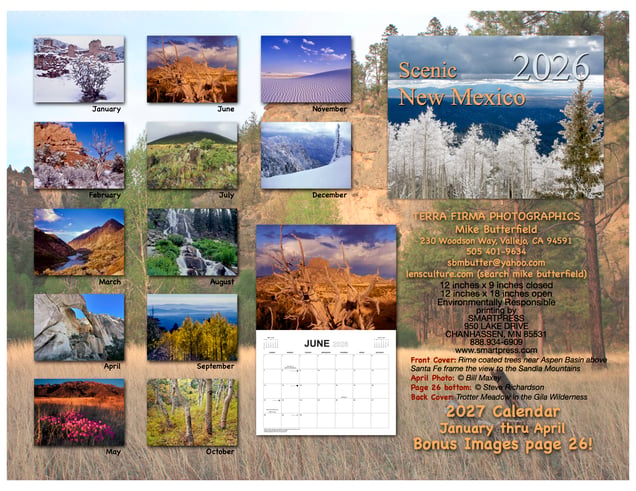 2026 Scenic New Mexico Back Cover