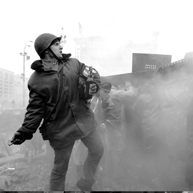 Ukraine Revolution, Kiev, February 2014 © Alfred Yaghobzadeh