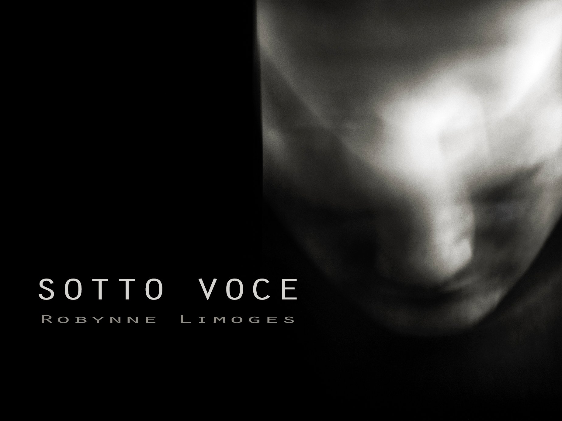 SOTTO VOCE, eighty black and white photographs,  30 x 30 hardcover with jacket