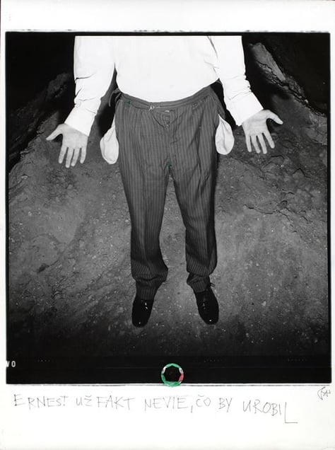 Ernest Really No Longer Knows What Hell Do, 1982-87, from Ernest  Alicia (1982-1988) © Jano Pavlik(Czechoslovakia),  from the exhibition Behind Walls: Eastern Europe before 1989. Courtesy of Langhans Gallery, Prague, Czech Republic and the Noorderlicht Photofestival 2008.