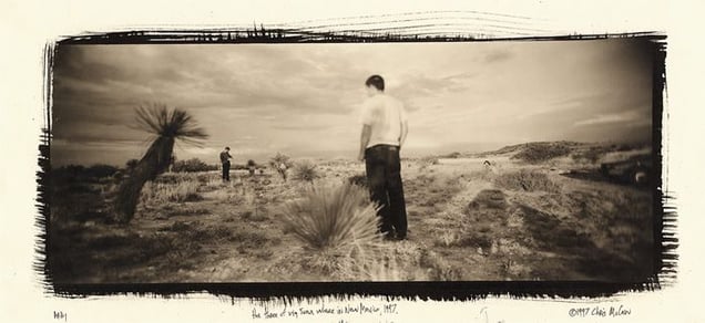 The three of us, somewhere in New Mexico, 1997. © Chris McCaw