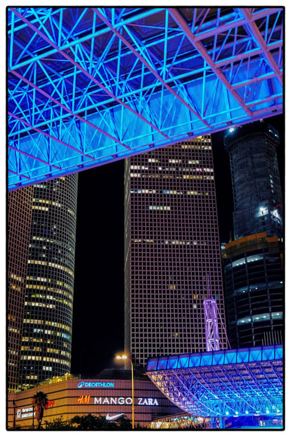 Buildings at night