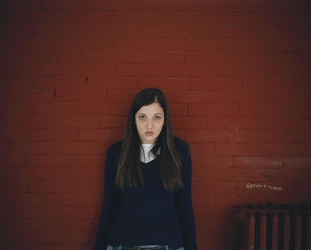 Liceo Elsa Morante, Scampia, Naples.
Marianna, 18 years old.
© Valerio Spada.