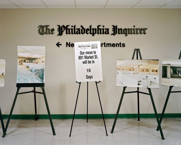 Our Move To 801 Market Street, 1:16pm, 2012 © Will Steacy