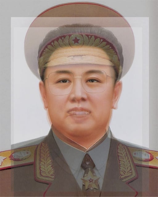 All the Presidents of the Democratic People’s Republic of Korea from 1972 to 2008. C-print, 2008. © Alejandro Almaraz