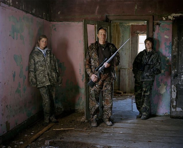 hunters at old farm # I, south africa-from the series 'hunters'-David Chancellor
