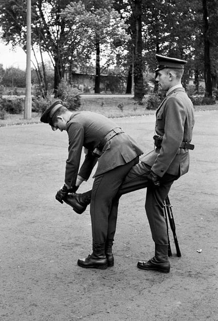 Untitled, from To Become a Soldier (1970-1979) © Andrzej Baturo (Poland), from the exhibition Behind Walls: Eastern Europe before 1989. Courtesy of the Noorderlicht Photofestival 2008.