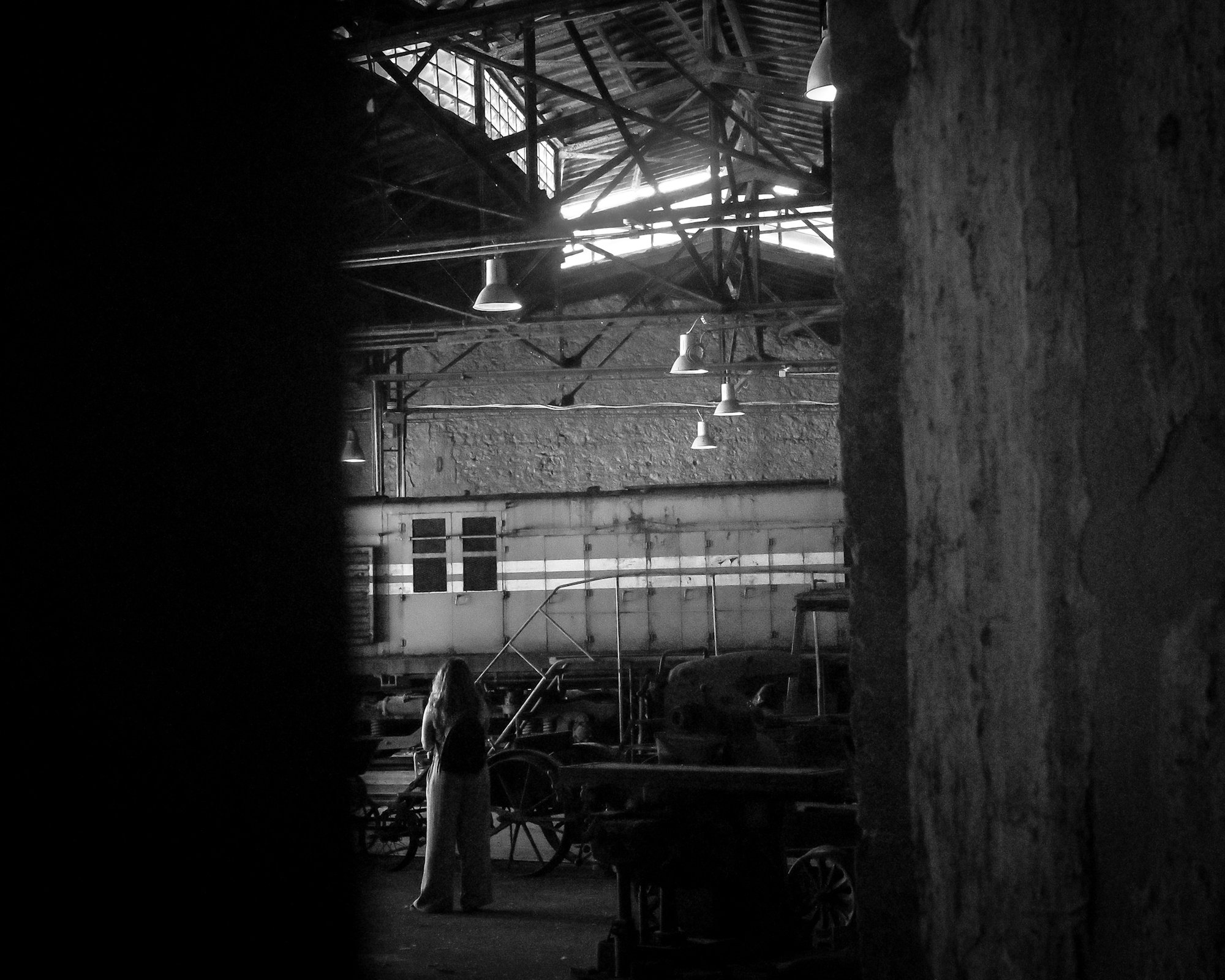 Photography - Greek railway engine house 