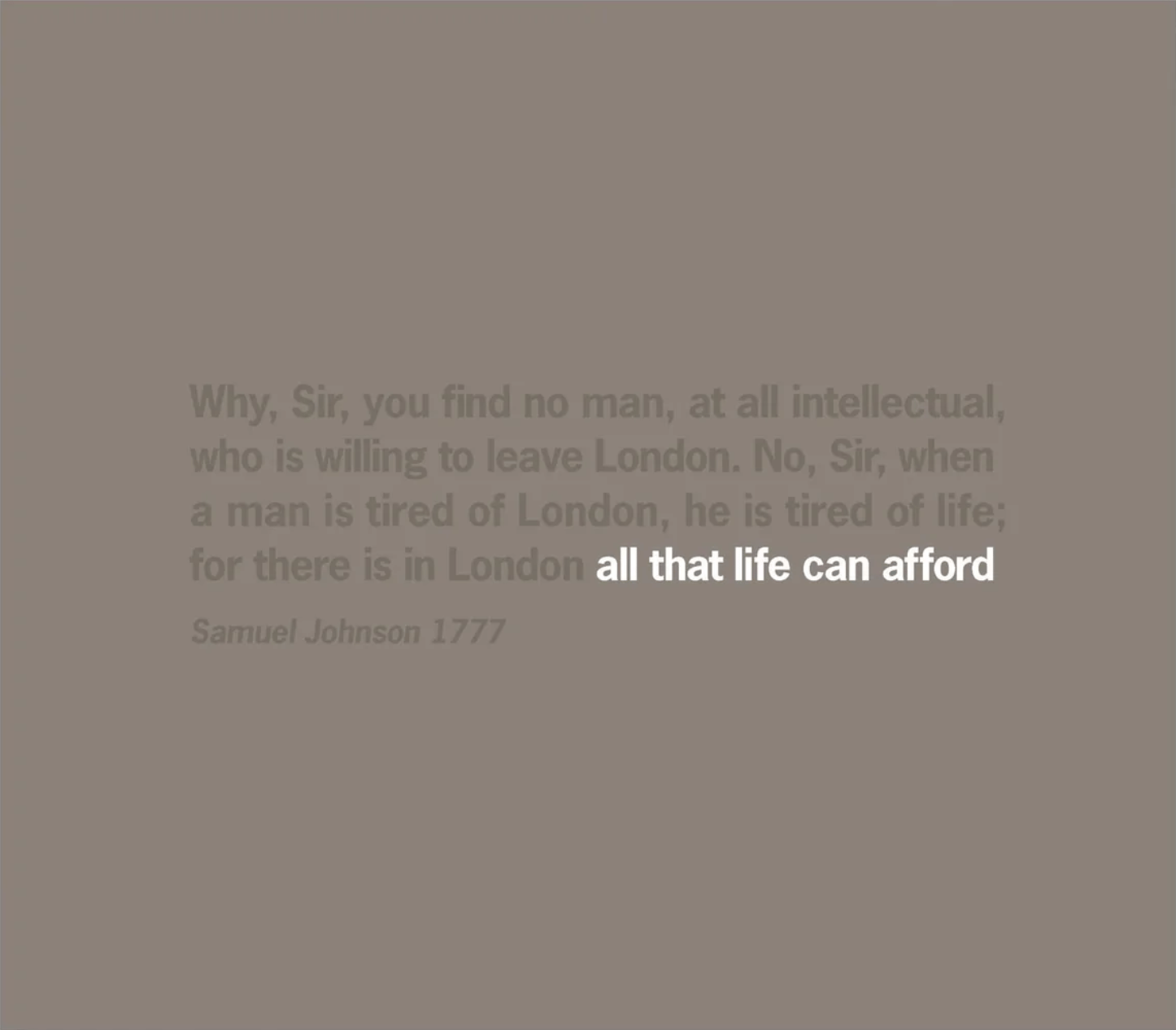 All That Life Can Afford