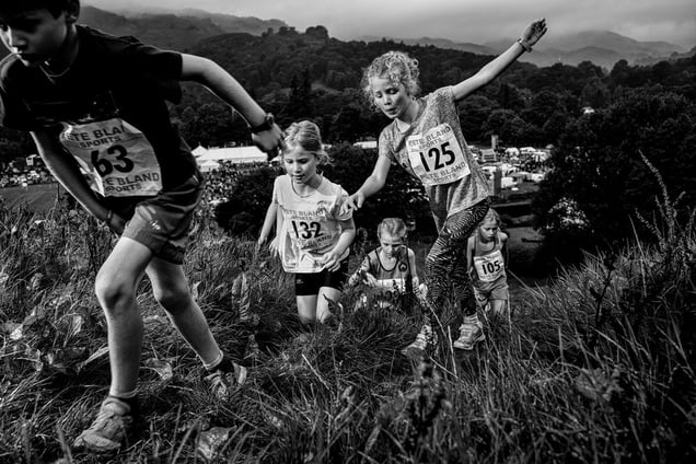 U9's fell (hill) race, Ambleside Spots Day.