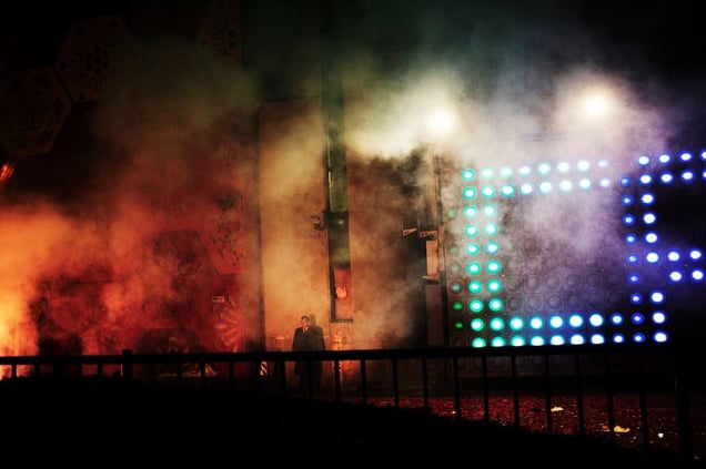Mountains to the north, northwest and west trap the smog above Beijing, exacerbating the pollution problem. © Aleksi Poutanen