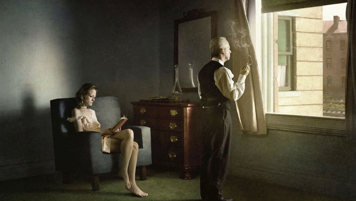 Hotel By Railroad. From the series "Hopper Meditations" © Richard Tuschman