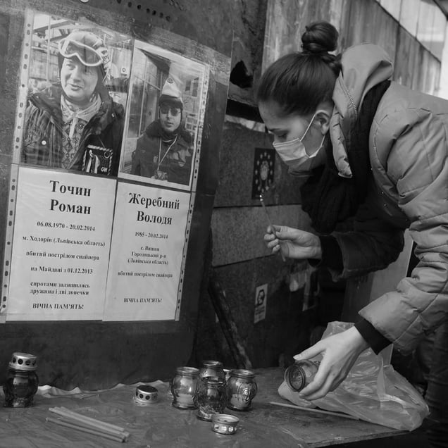 Ukraine Revolution, Kiev, February 2014 © Alfred Yaghobzadeh