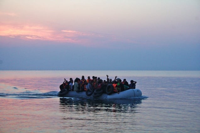 Refugee boat