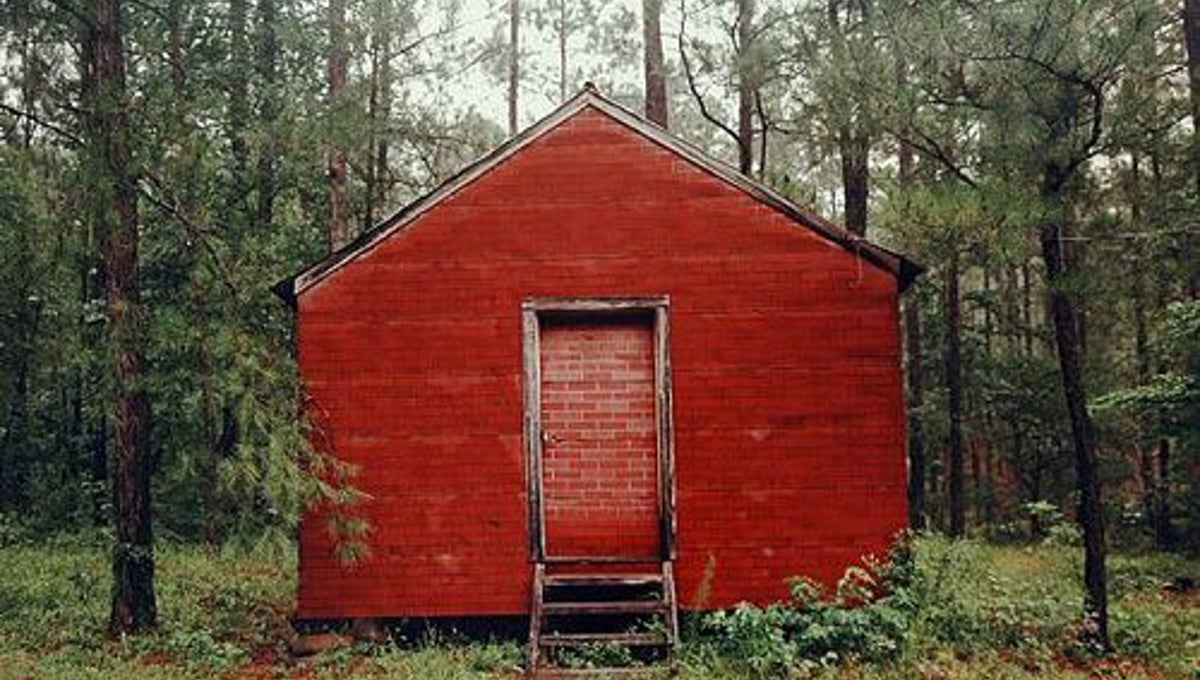 Red Building in Forest, 1983