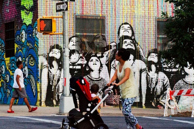 Graffiti painting, Williamsburg.