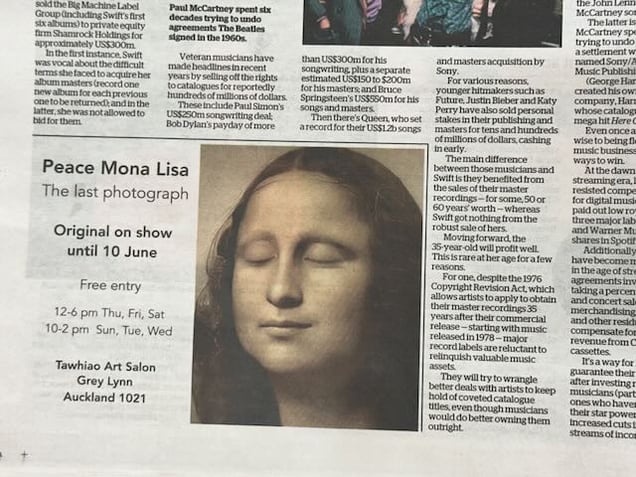 Taylor Swift and Mona Lisa