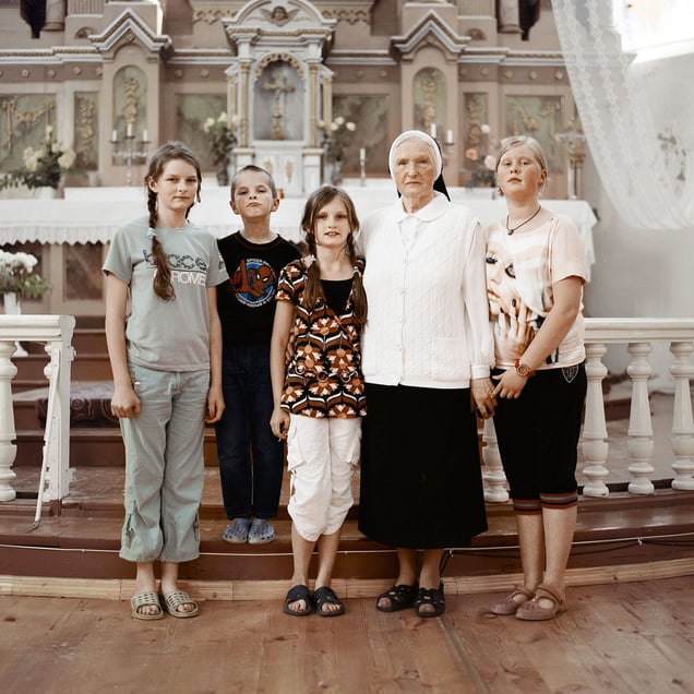Parish children, Krakės, Kėdainiai district.