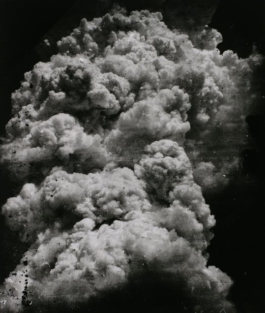 The Mushroom Cloud – less than 20 minutes after the explosion, 1945.