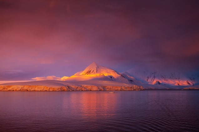 Lemaire Channel Alpenglow, Antarctica 14 January 2017