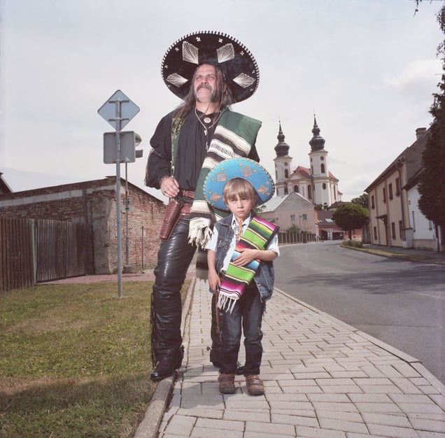 Mexican Father and Son, Brezno, Czech Republic, 2014