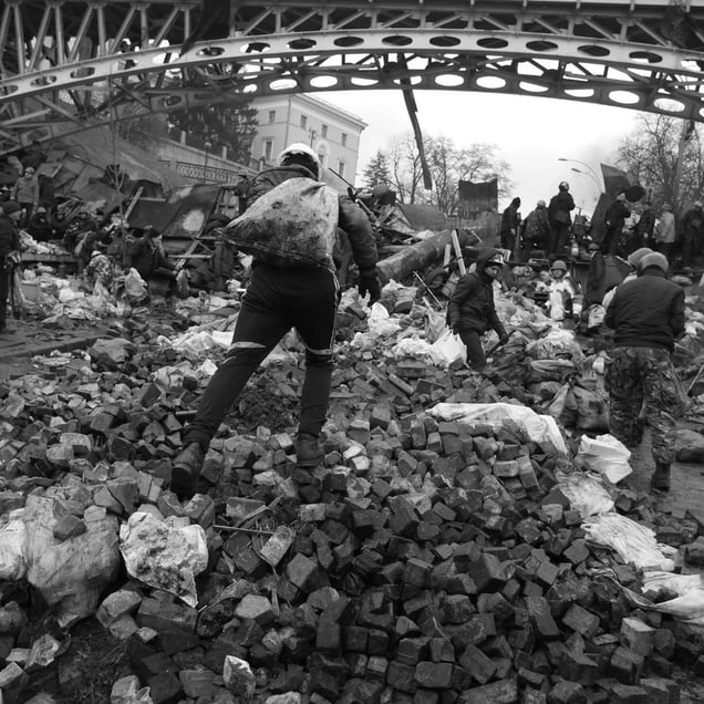 Ukraine Revolution, Kiev, February 2014 © Alfred Yaghobzadeh