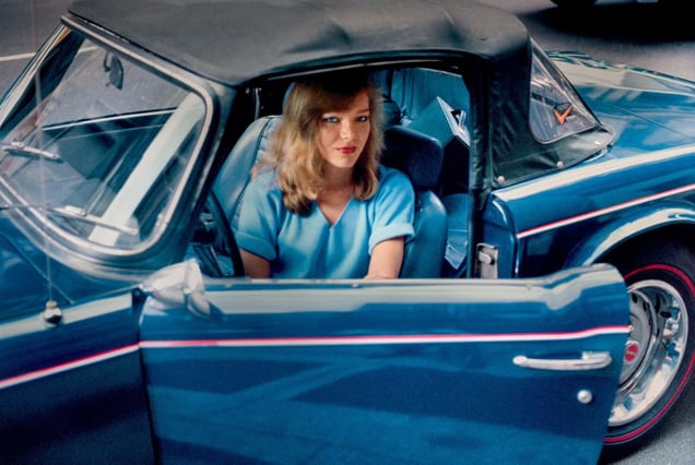 Blonde in a Blue Convertible, New York, NY, 1981 © Robert Herman
