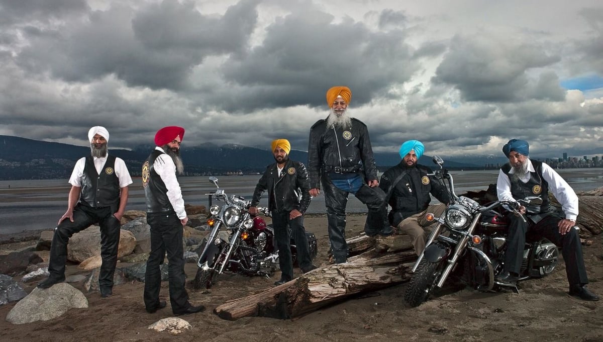 * Sikh Motorcycle Club in Stanley Park/Vancouver, British Columbia/March 2012