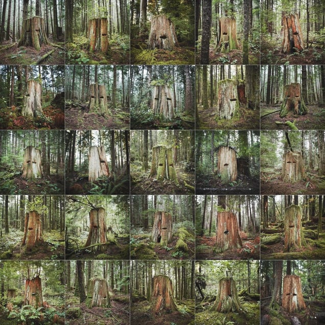 Grid 1, Western Red Cedar x25