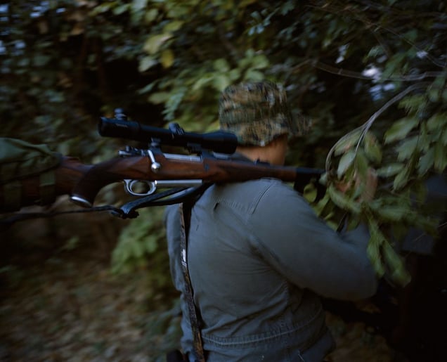 untitled hunter # II, zimbabwe-from the series 'hunters'-David Chancellor