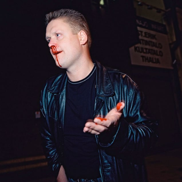 A Finn hit by a Finnish-Swede, 01.15  from the series BATTERED (2006-2007). © Harri Pälviranta