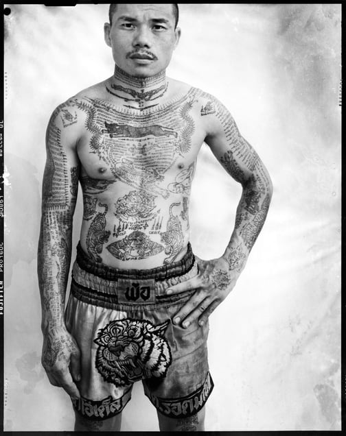 Yantra: Muay Thai boxer, Bangkok © Cedric Arnold
