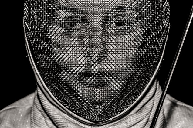 Paraplegic fencer