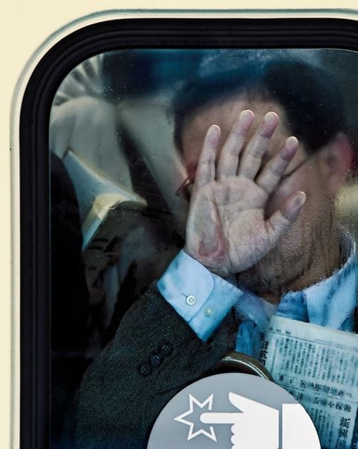 From the book and series, "Tokyo Compression" © Michael Wolf