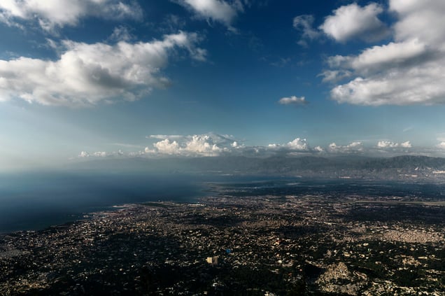 A view from above of Port-au- Prince. November 20, 2014
