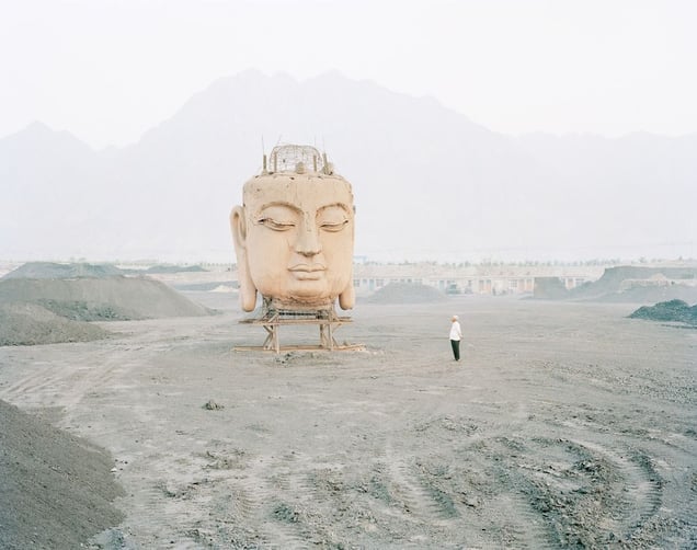 Buddha in Coal Yard, Ningxia Province © Kechun Zhang. Recipient of the Prix découverte