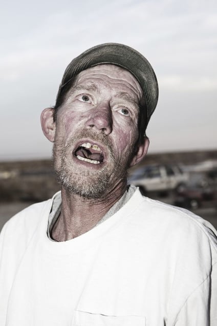 A man from Bombay Beach.