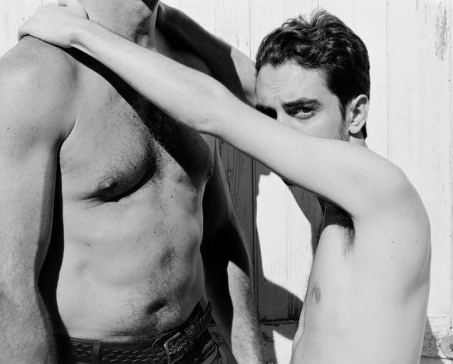 Self-portrait (Dad's chest)