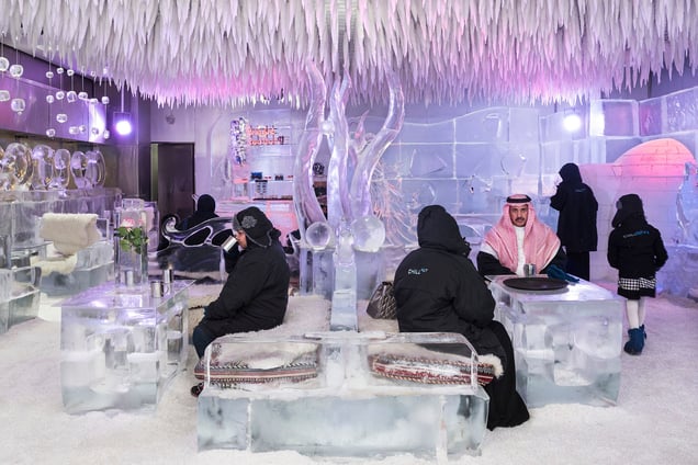 Chillout Ice Lounge, Dubai, January 2016
