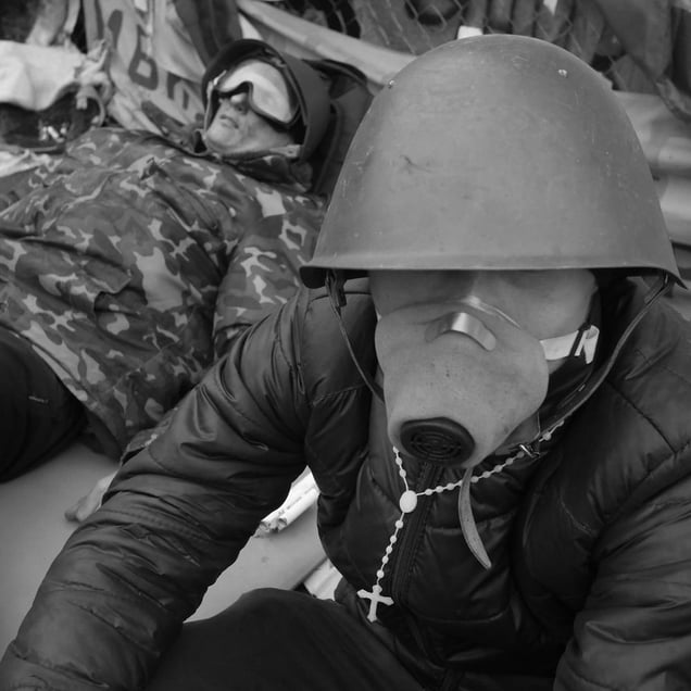 Ukraine Revolution, Kiev, February 2014 © Alfred Yaghobzadeh