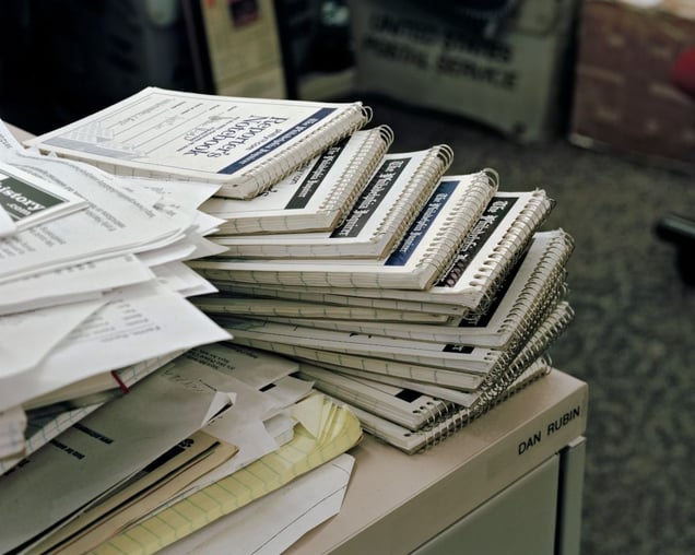 Reporter’s Notebooks, 10:32pm, 2010 © Will Steacy