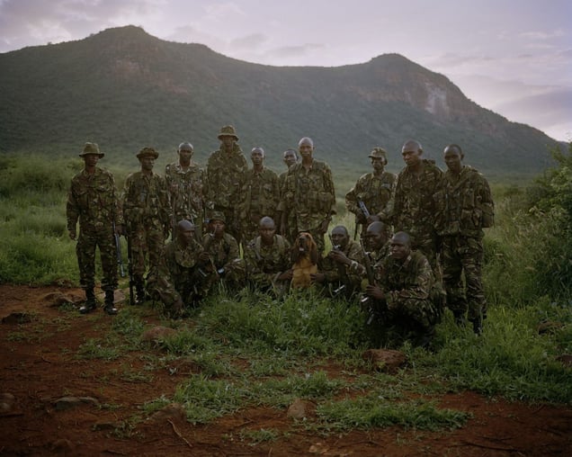 call sign 9.1, isiolo county, northern kenya-from the series 'with butterflies and warriors'-David Chancellor