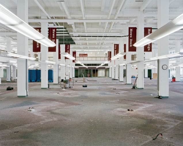 Newsroom, Day After The Move, 11:21am, 2012 © Will Steacy