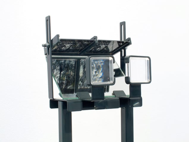 Stereoscope Viewer. Acrylic Plates and Steel.