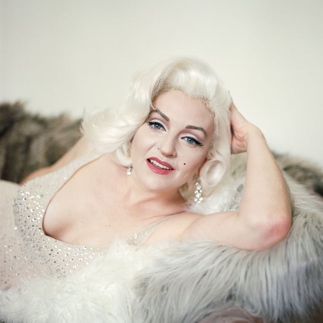 Holly as Marilyn Monroe, Los Angeles, CA, 2016.